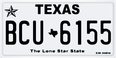 TX license plate BCU6155