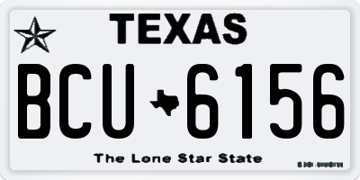 TX license plate BCU6156