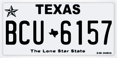 TX license plate BCU6157