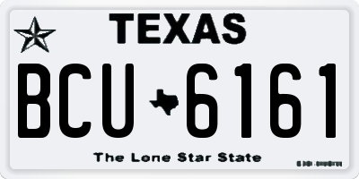TX license plate BCU6161