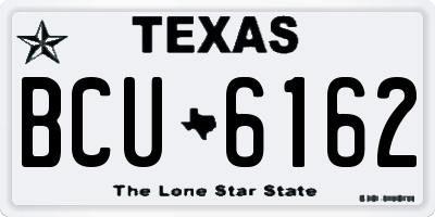 TX license plate BCU6162