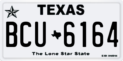 TX license plate BCU6164