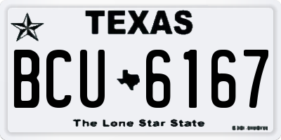 TX license plate BCU6167