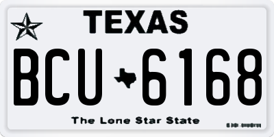 TX license plate BCU6168
