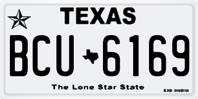 TX license plate BCU6169