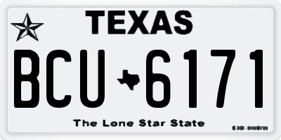 TX license plate BCU6171