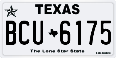 TX license plate BCU6175
