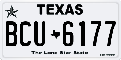 TX license plate BCU6177