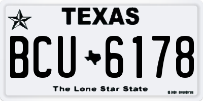 TX license plate BCU6178