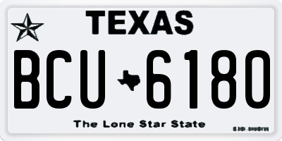 TX license plate BCU6180