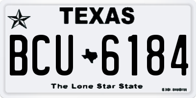 TX license plate BCU6184