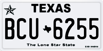 TX license plate BCU6255