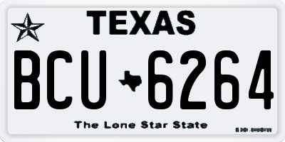 TX license plate BCU6264