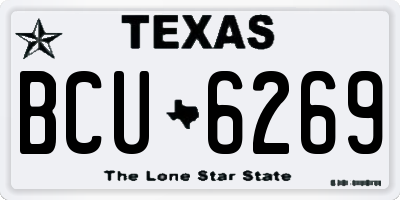 TX license plate BCU6269