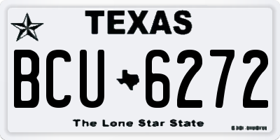 TX license plate BCU6272