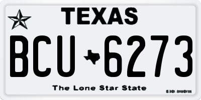TX license plate BCU6273