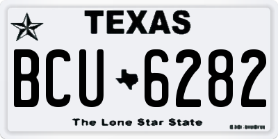 TX license plate BCU6282