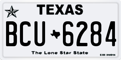 TX license plate BCU6284