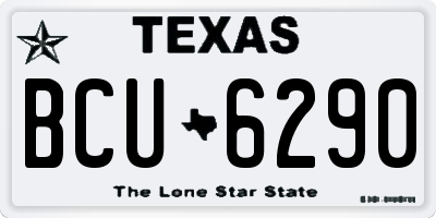 TX license plate BCU6290