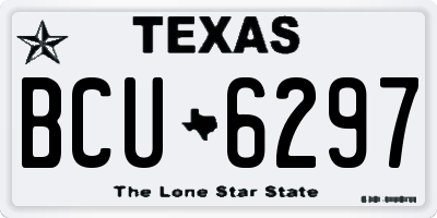 TX license plate BCU6297
