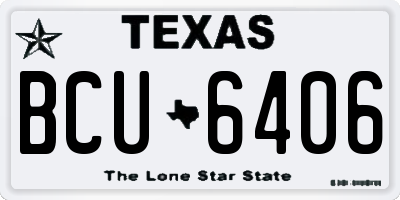 TX license plate BCU6406