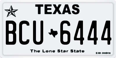 TX license plate BCU6444