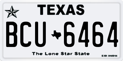 TX license plate BCU6464