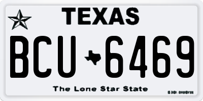 TX license plate BCU6469