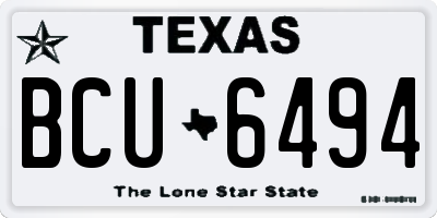 TX license plate BCU6494