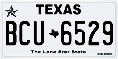 TX license plate BCU6529