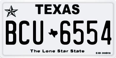 TX license plate BCU6554