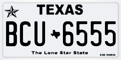 TX license plate BCU6555