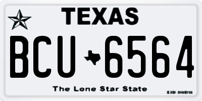 TX license plate BCU6564