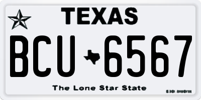 TX license plate BCU6567