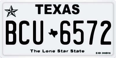 TX license plate BCU6572