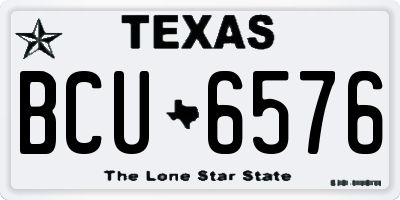 TX license plate BCU6576