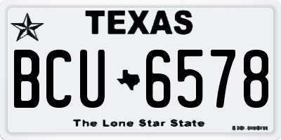 TX license plate BCU6578