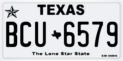 TX license plate BCU6579