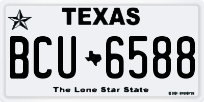 TX license plate BCU6588