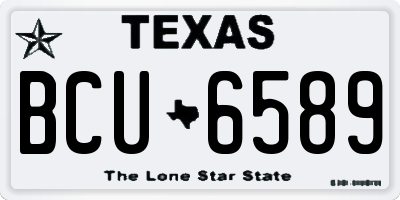 TX license plate BCU6589