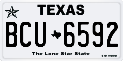 TX license plate BCU6592