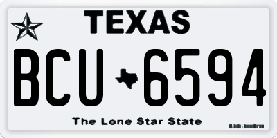 TX license plate BCU6594