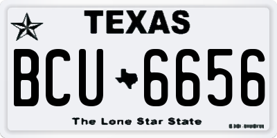 TX license plate BCU6656
