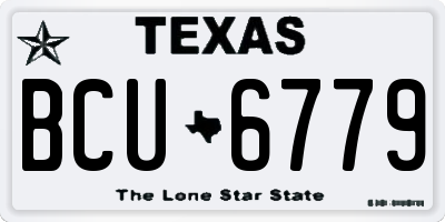 TX license plate BCU6779