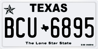 TX license plate BCU6895