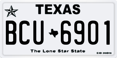 TX license plate BCU6901