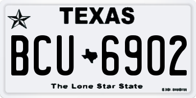 TX license plate BCU6902