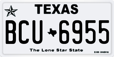 TX license plate BCU6955