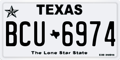 TX license plate BCU6974