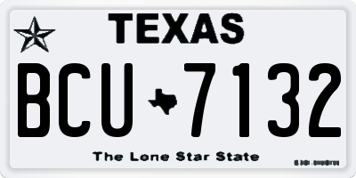 TX license plate BCU7132